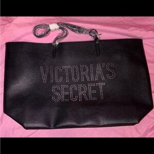 Victoria’s Secret black silver tote bag